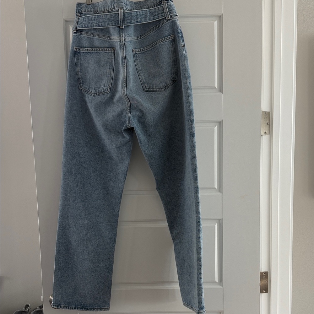 Agolde Reworked 90's Jeans Paperbag High Waisted Belted Revival Sz 27 - Picture 4 of 15